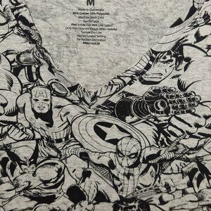 Marvel Comics V-Neck Short Sleeve Tee Shirt